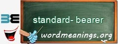 WordMeaning blackboard for standard-bearer